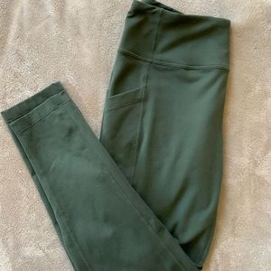 Zella cropped green leggings size: Medium